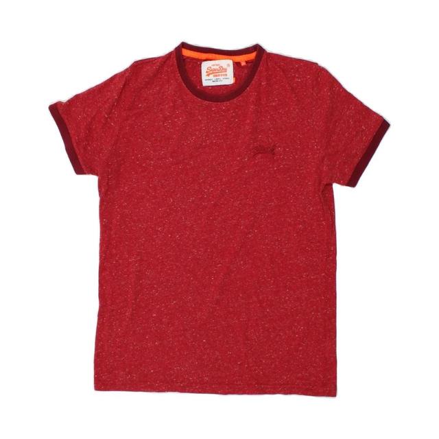 Superdry Men's T-shirt - Red - XL on Productcaster.