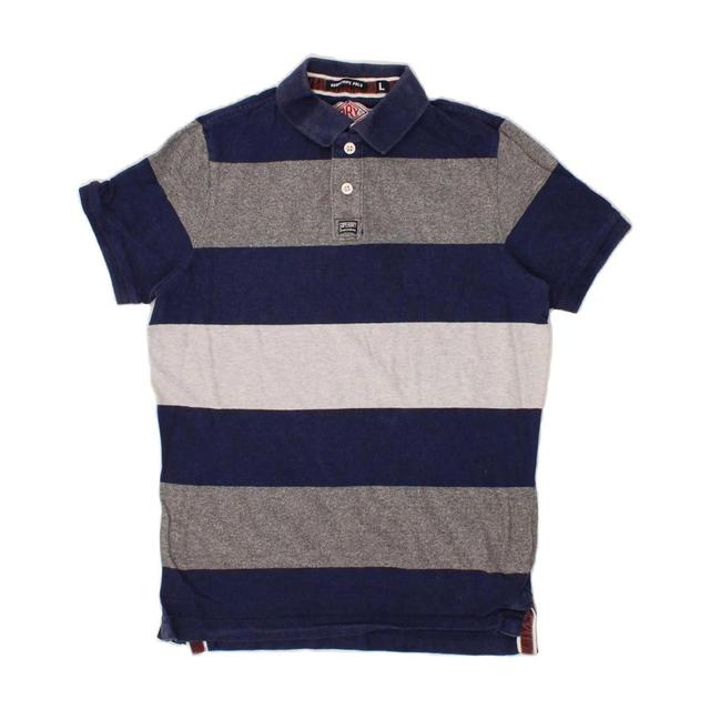 Superdry Men's Polo shirt - Blue/Navy - L on Productcaster.