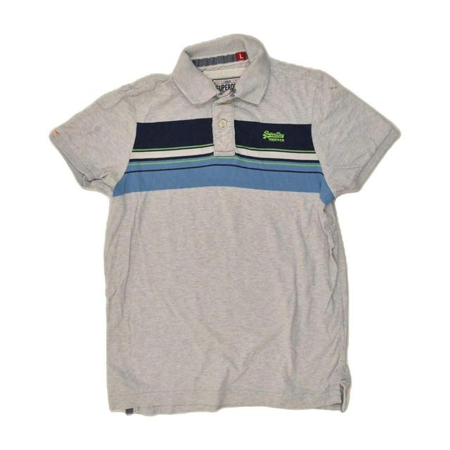 Superdry Men's Polo shirt - Grey - L on Productcaster.