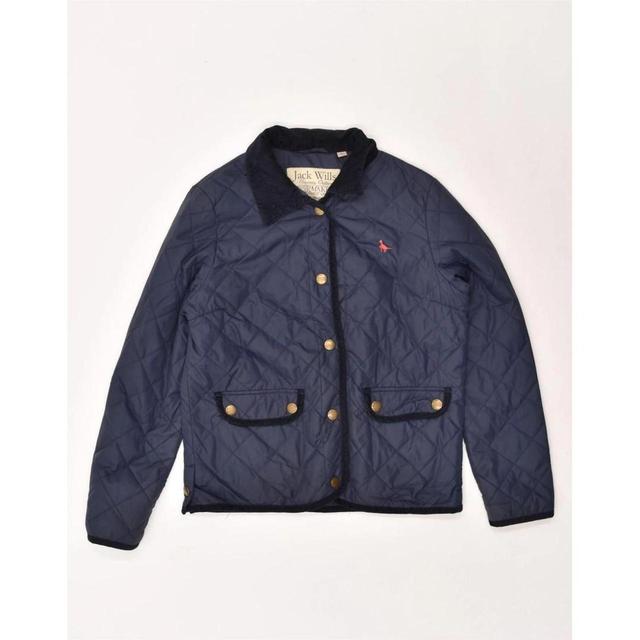 Jack Wills Women's Polyester Jacket - Blue/Navy - M on Productcaster.