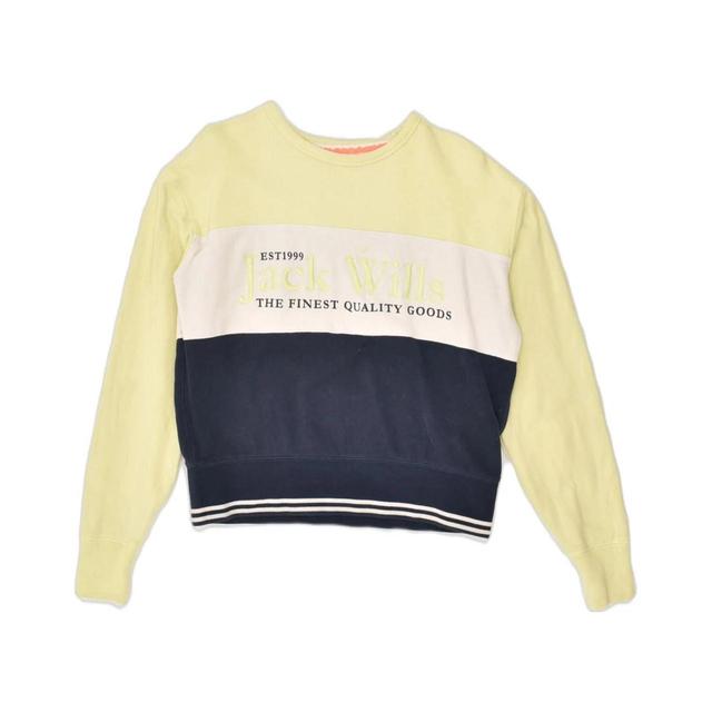 Jack Wills Women's Sweatshirt - Yellow - S on Productcaster.