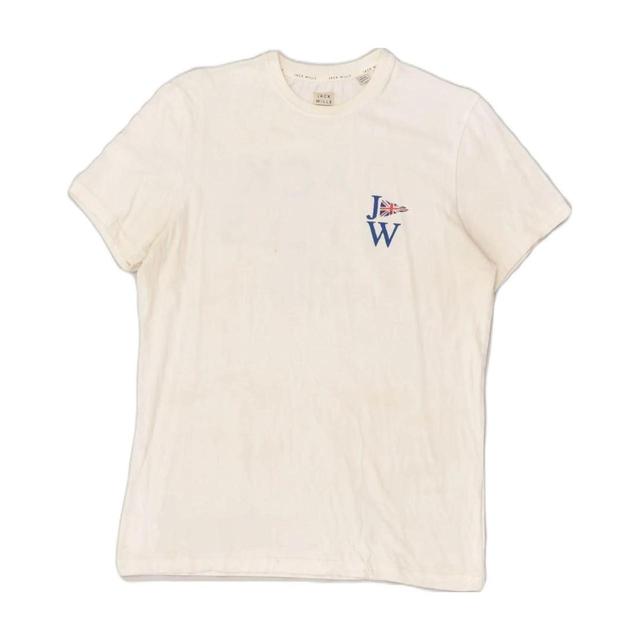 Jack Wills Men's T-shirt - White - S on Productcaster.