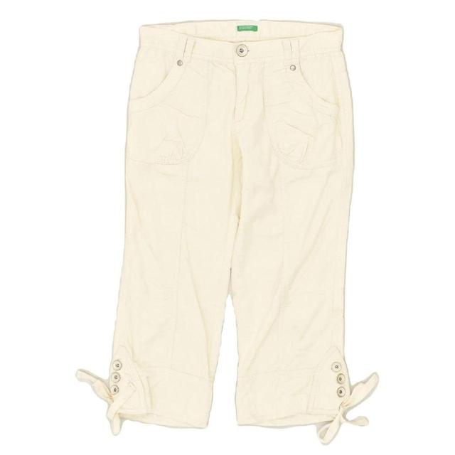 Benetton Kids' Capri Trousers - White - 12 years on Productcaster.