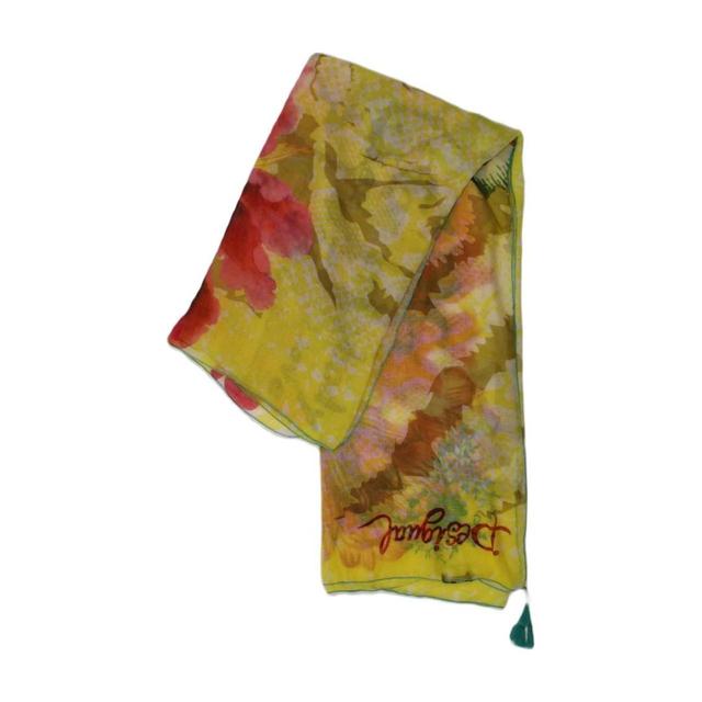 Desigual Women's Scarf - Yellow on Productcaster.