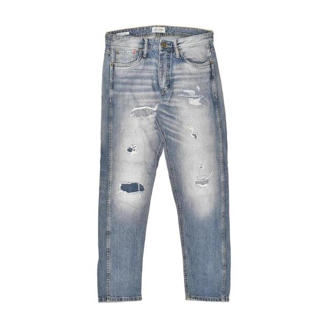 Jack & Jones Men's Slim Distressed Jeans - Blue - 30" on Productcaster.