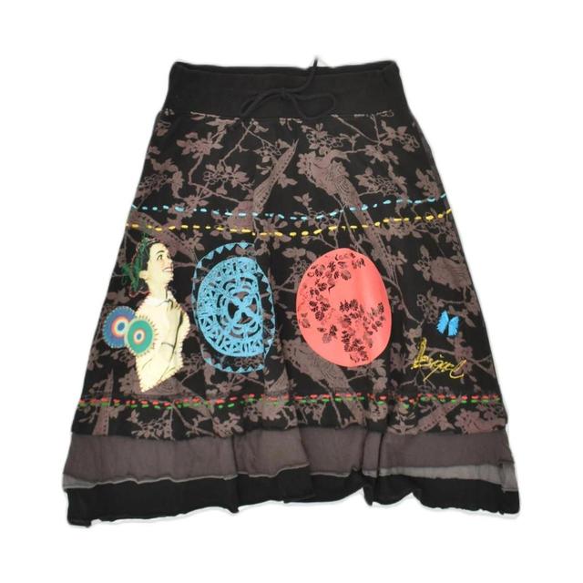 Desigual Women's Cotton Skirt - Grey - S on Productcaster.