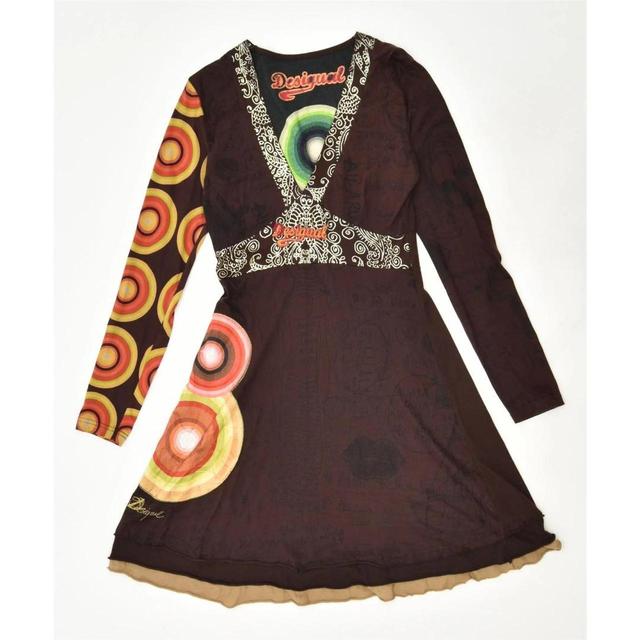 Desigual Women's A-line Dress - Brown - M on Productcaster.