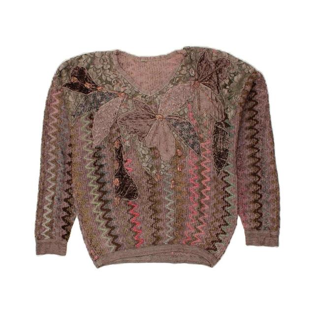 Vintage Women's Jumper - Pink - L on Productcaster.