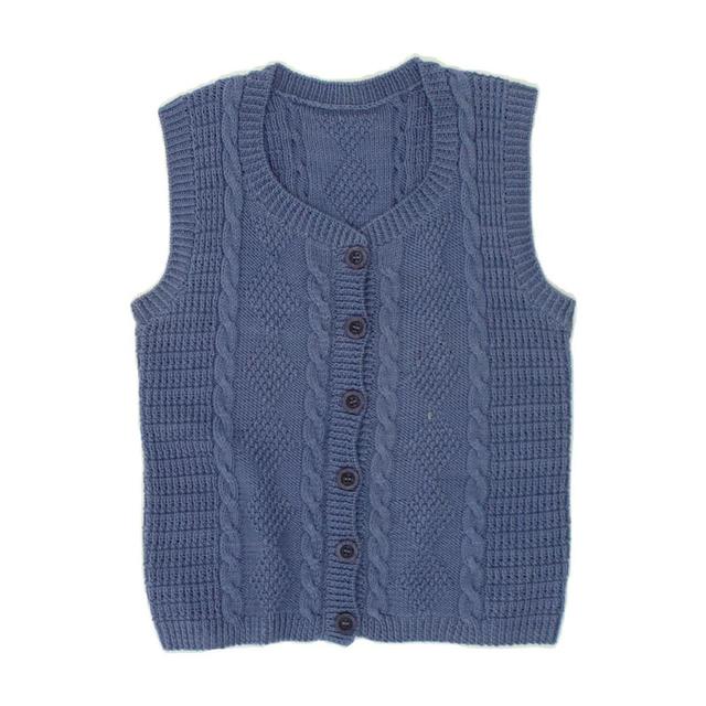 Vintage Women's Cardigan - Blue - S on Productcaster.