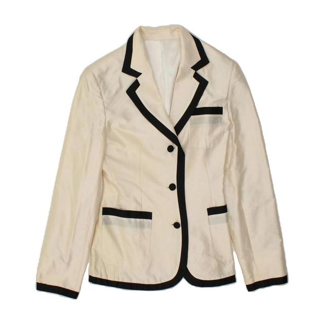 Vintage Women's Tailored jacket - White - M on Productcaster.