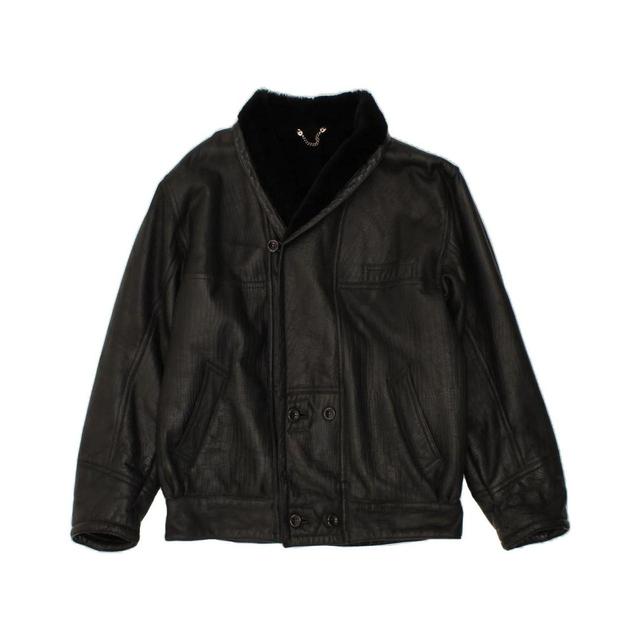 Vintage Men's Jacket - Black - XS on Productcaster.