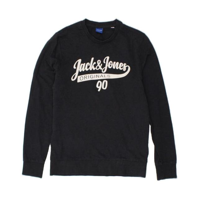 Jack & Jones Men's Sweatshirt - Blue/Navy - M on Productcaster.