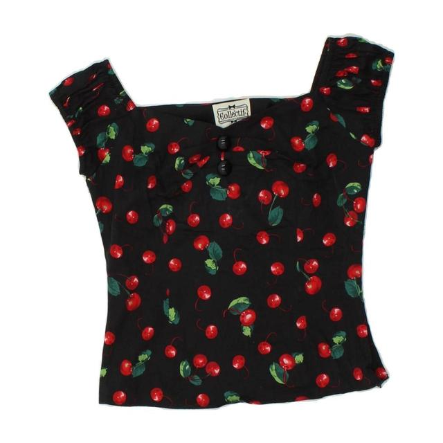 Vintage Women's Crop top - Black - L on Productcaster.