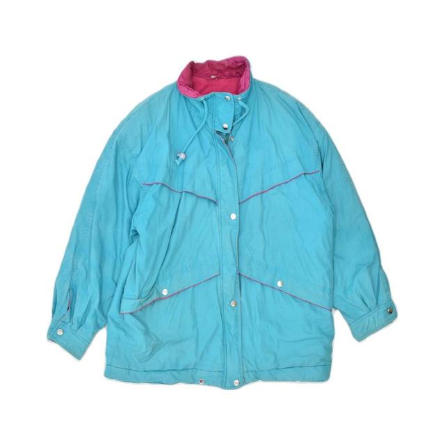 Vintage Men's Windbreaker Jacket - Blue - S on Productcaster.