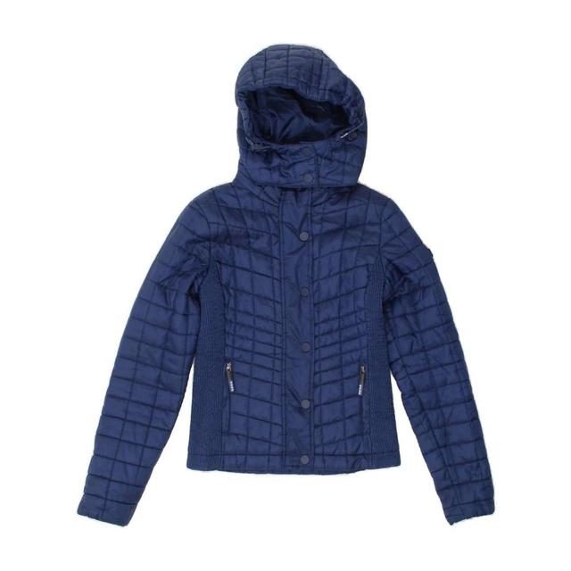 Superdry Women's Polyester Jacket - Blue/Navy - XS on Productcaster.