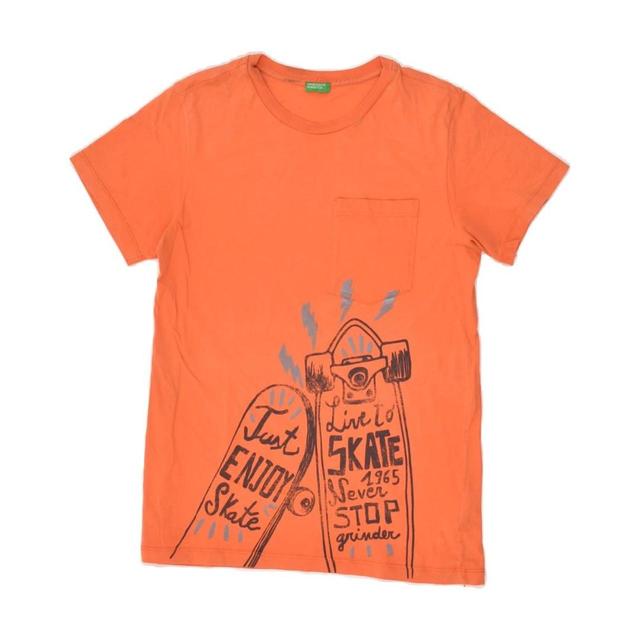 Benetton Kids' T-shirt - Orange - 14 years on Productcaster.