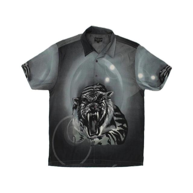 Vintage Men's Polo shirt - Black - L on Productcaster.