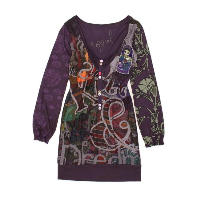 Desigual Women's Polo shirt - Purple - XS on Productcaster.