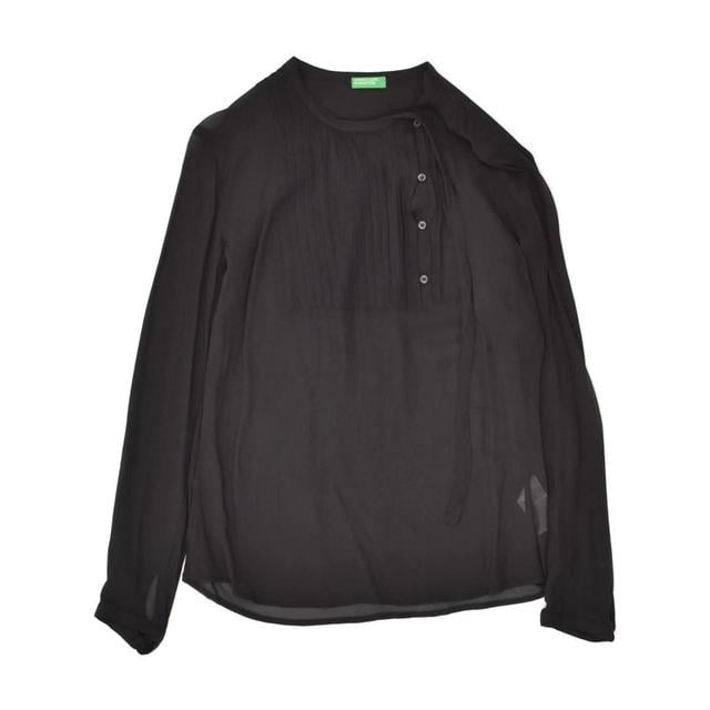 Benetton Women's Polo shirt - Black - XS on Productcaster.