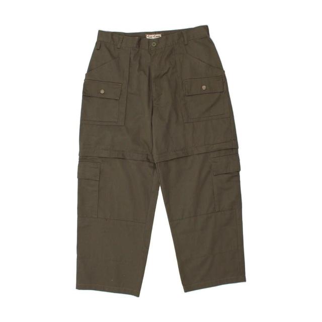 Vintage Men's Cargo Trousers - Khaki - L on Productcaster.