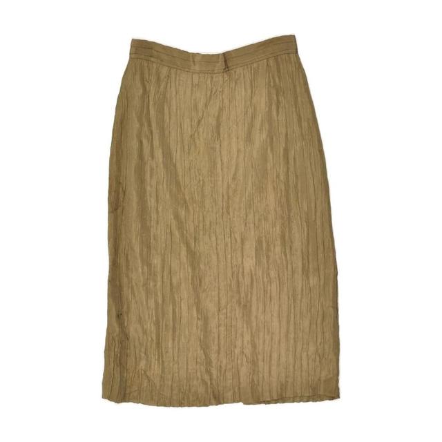 Vintage Women's Midi Skirt - Khaki - M on Productcaster.