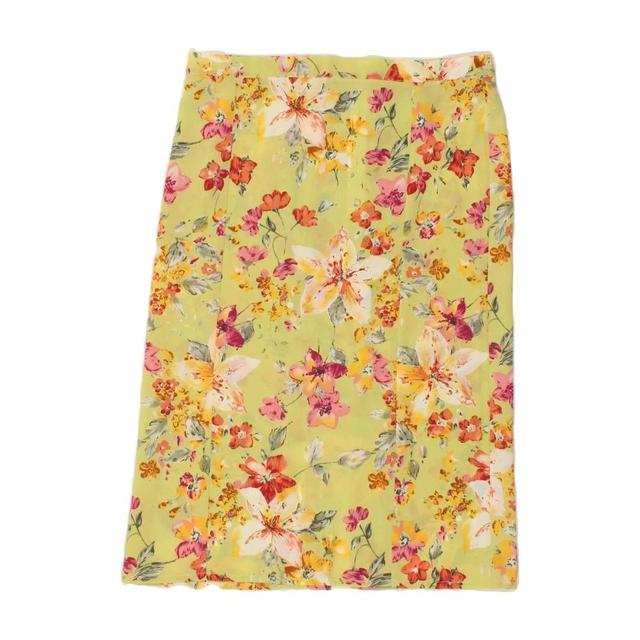 Vintage Women's Skirt - Yellow - L on Productcaster.