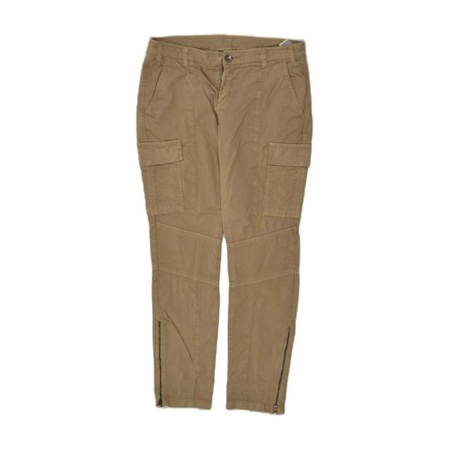 Vintage Women's Slim Cargo Trousers - Cream - M on Productcaster.