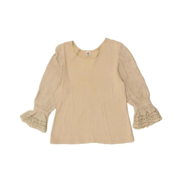 Vintage Women's T-shirt - Cream - M on Productcaster.