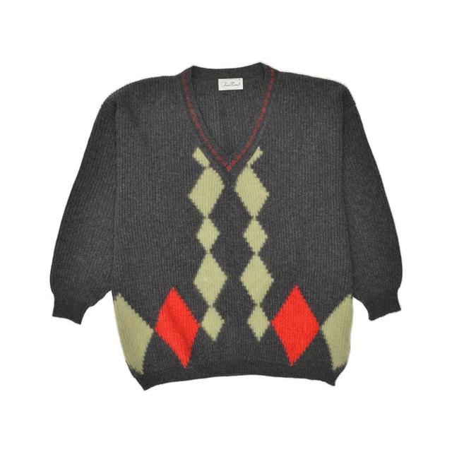 Vintage Men's Jumper - Grey - S on Productcaster.