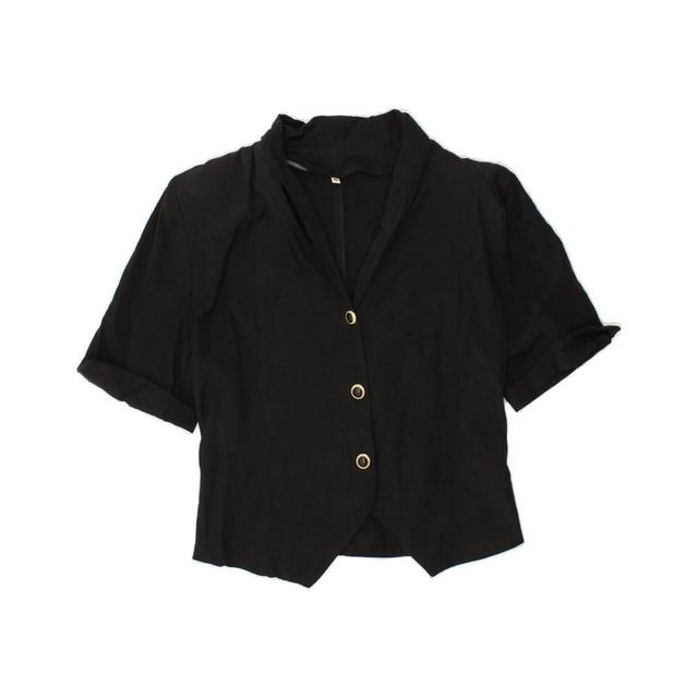 Vintage Women's Tailored jacket - Black - L on Productcaster.