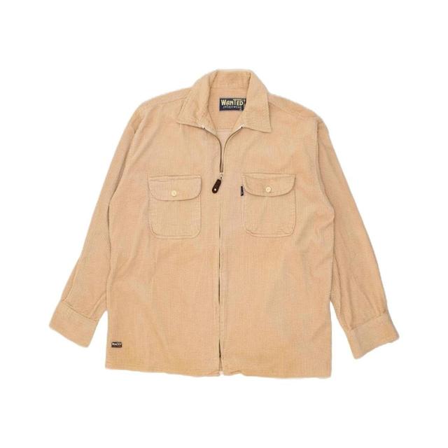 Vintage Men's Corduroy Jacket - Cream - XL on Productcaster.