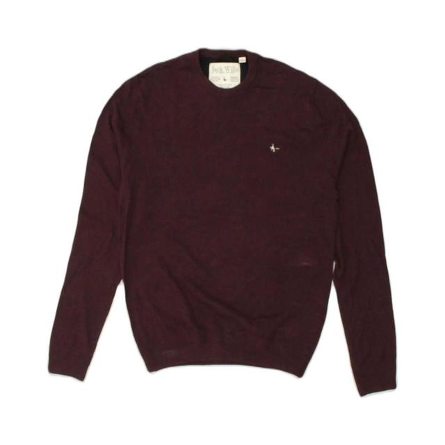 Jack Wills Men's Jumper - Burgundy - L on Productcaster.