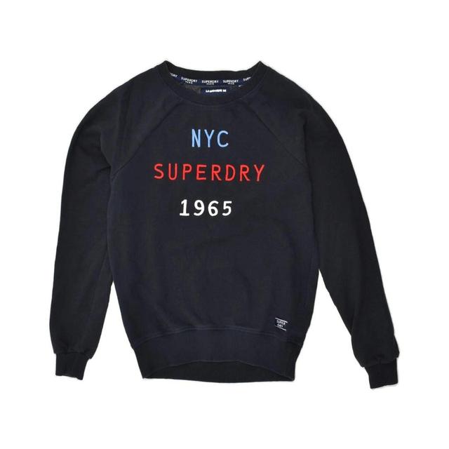 Superdry Women's Sweatshirt - Blue/Navy - S on Productcaster.