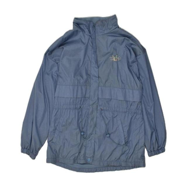 Vintage Women's Nylon Jacket - Blue/Navy - L on Productcaster.