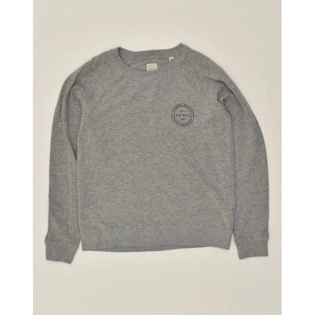 Jack Wills Women's Sweatshirt - Grey - S on Productcaster.