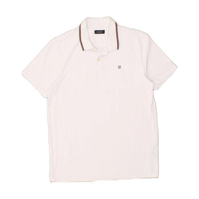 Jack & Jones Men's Polo shirt - White - XXL on Productcaster.