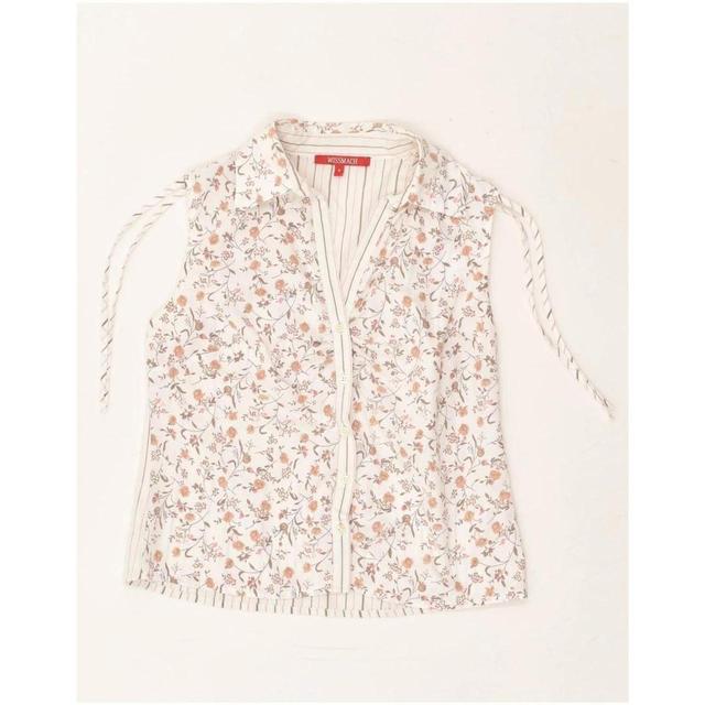 Vintage Women's Blouse - White - S on Productcaster.