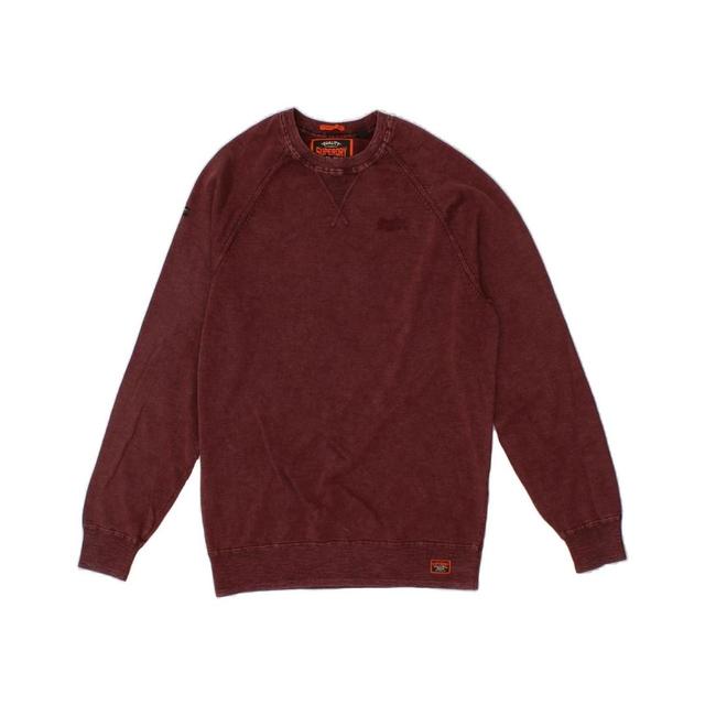 Superdry Men's Sweatshirt - Burgundy - L on Productcaster.