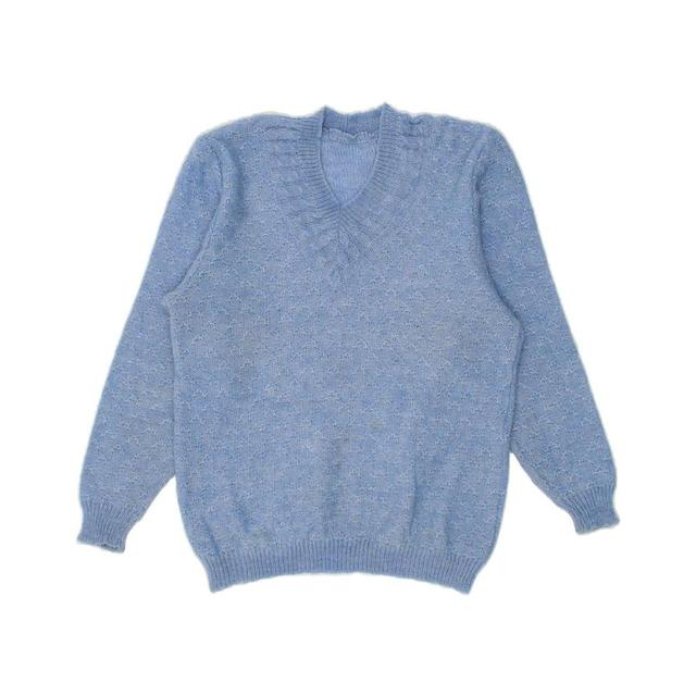 Vintage Women's Jumper - Blue - L on Productcaster.