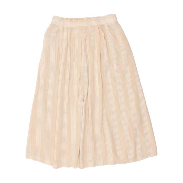 Vintage Women's Rayon Skirt - Cream - M on Productcaster.