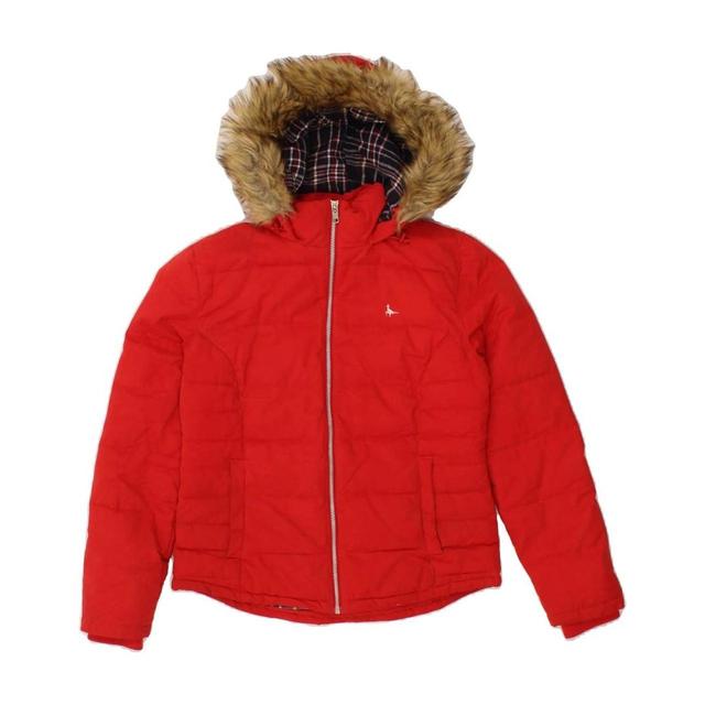 Jack Wills Women's Polyester Jacket - Red - S on Productcaster.