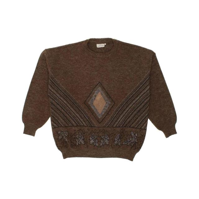 Vintage Men's Jumper - Brown - L on Productcaster.