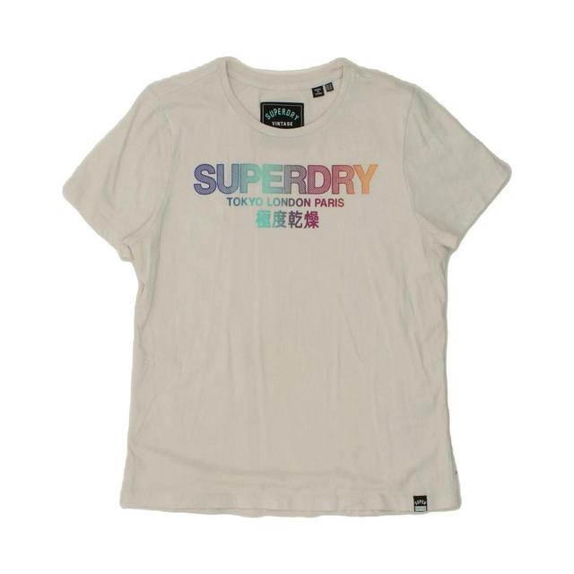 Superdry Women's T-shirt - White - L on Productcaster.