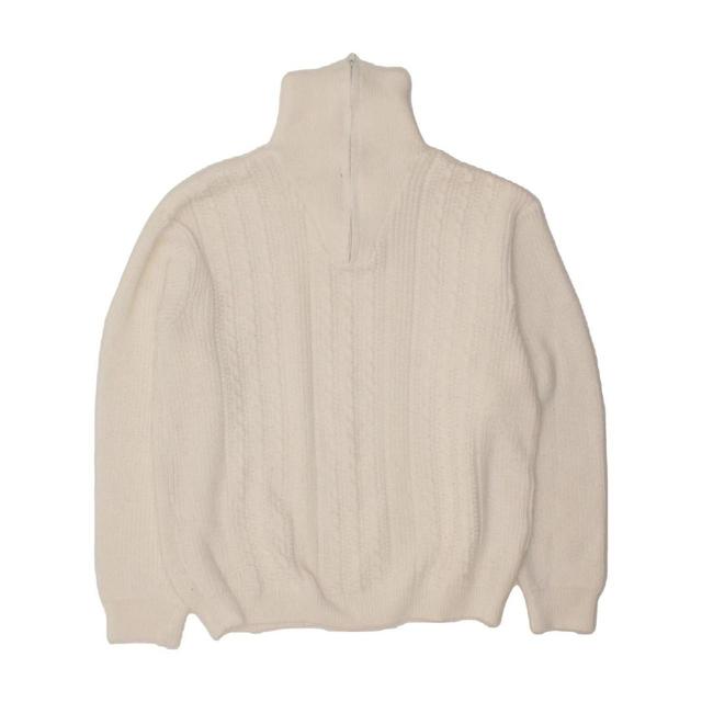 Vintage Men's Jumper - White - XL on Productcaster.