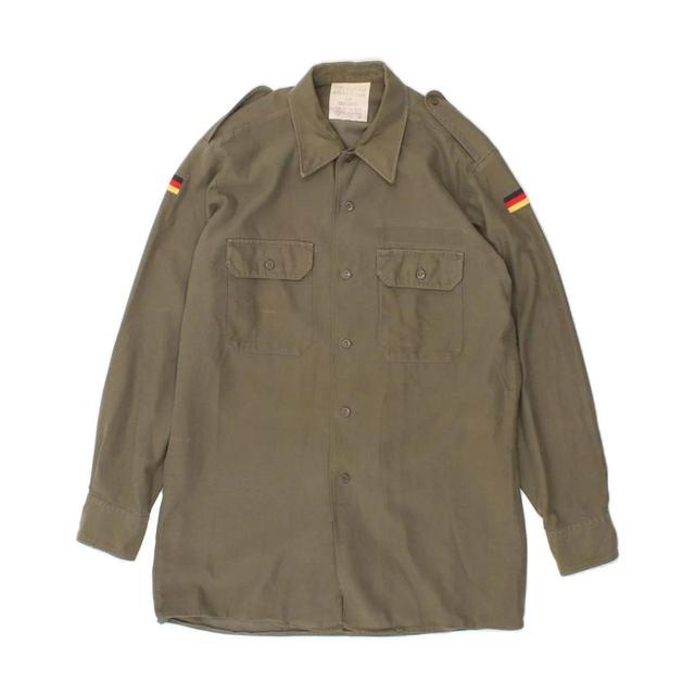 Vintage Men's T-shirt - Khaki - L on Productcaster.