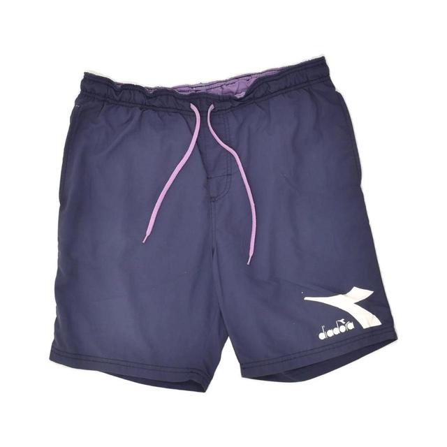 Diadora Men's Shorts - Blue/Navy - L on Productcaster.