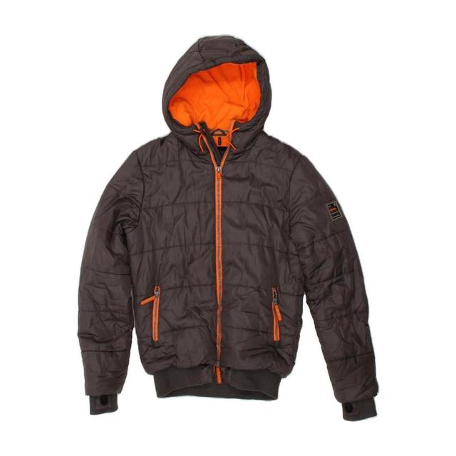 Superdry Men's Polyester Jacket - Grey - S on Productcaster.