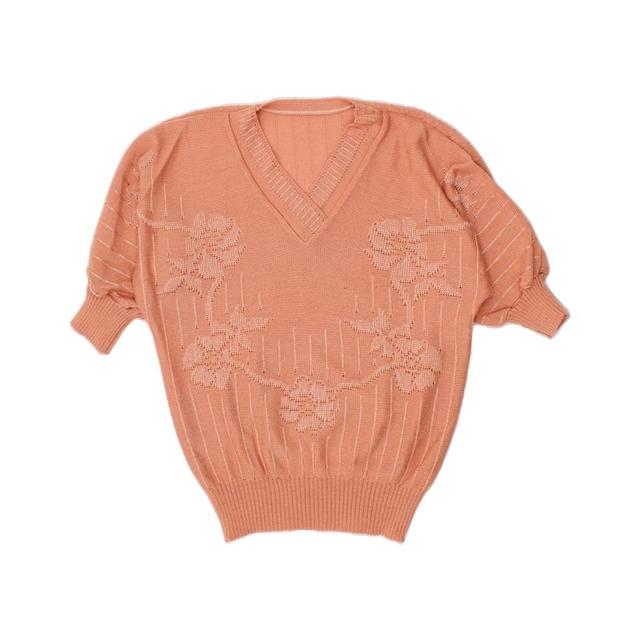 Vintage Women's Jumper - Pink - L on Productcaster.