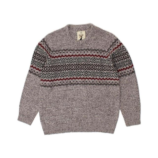 Vintage Men's Jumper - Grey - L on Productcaster.