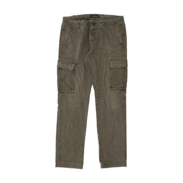 Vintage Men's Slim Cargo Trousers - Grey - 32" on Productcaster.